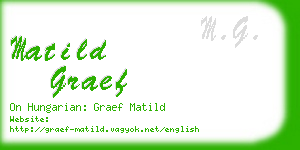 matild graef business card